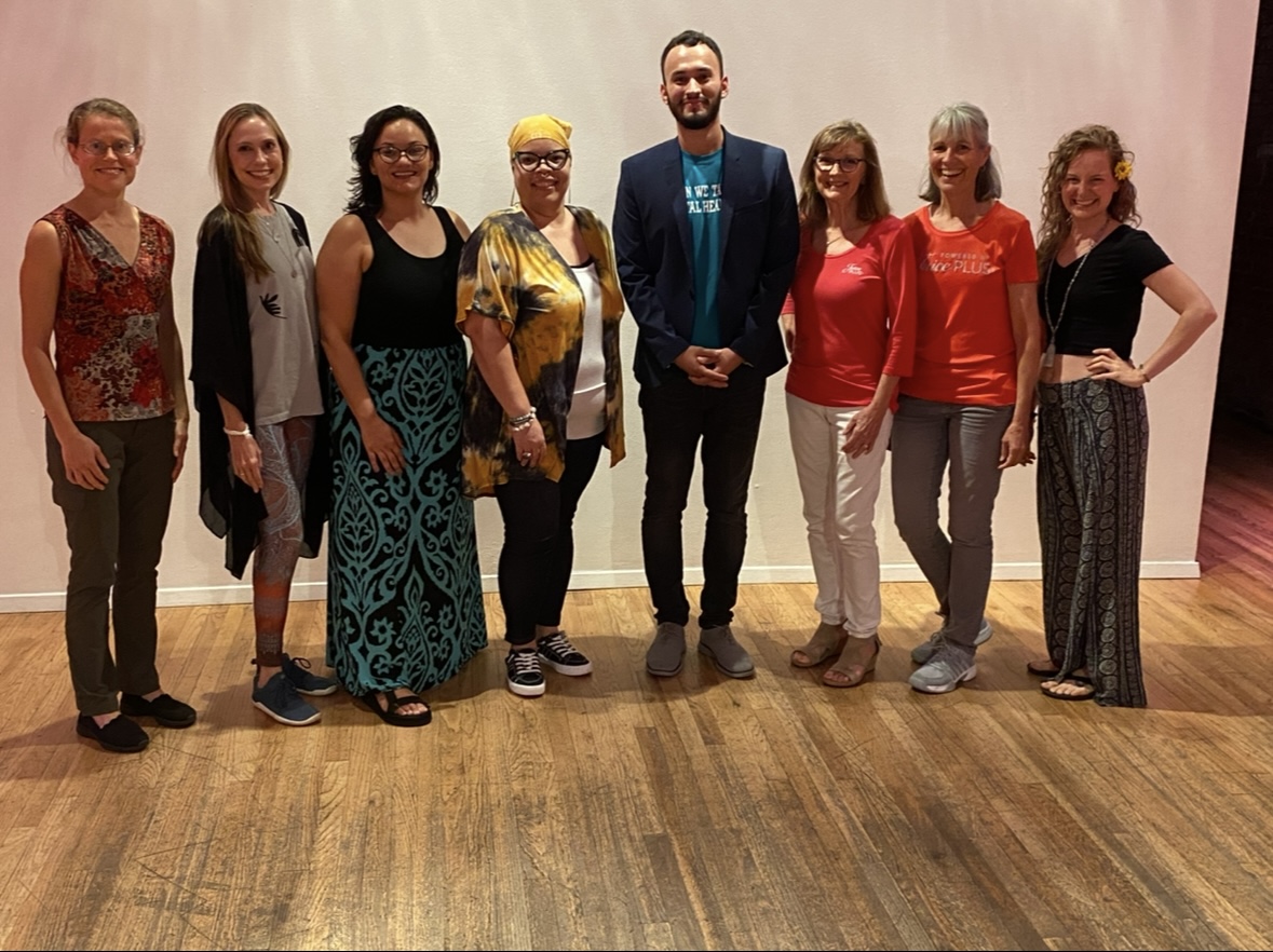 Trey Tijerina with clients — real people, real pattern work